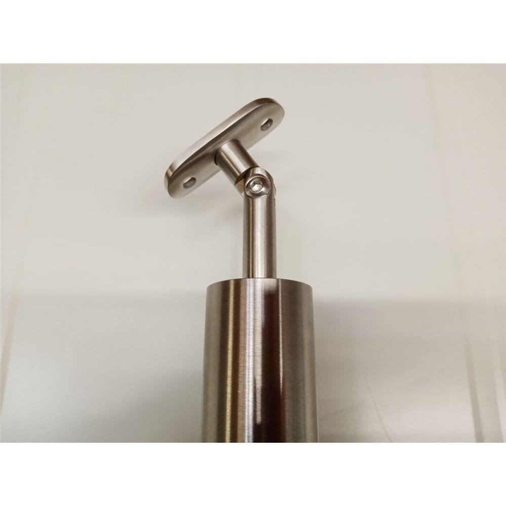 Słupek stal nierdzewna 42,4x2 mm - 3 przelotki (montaż płaski)