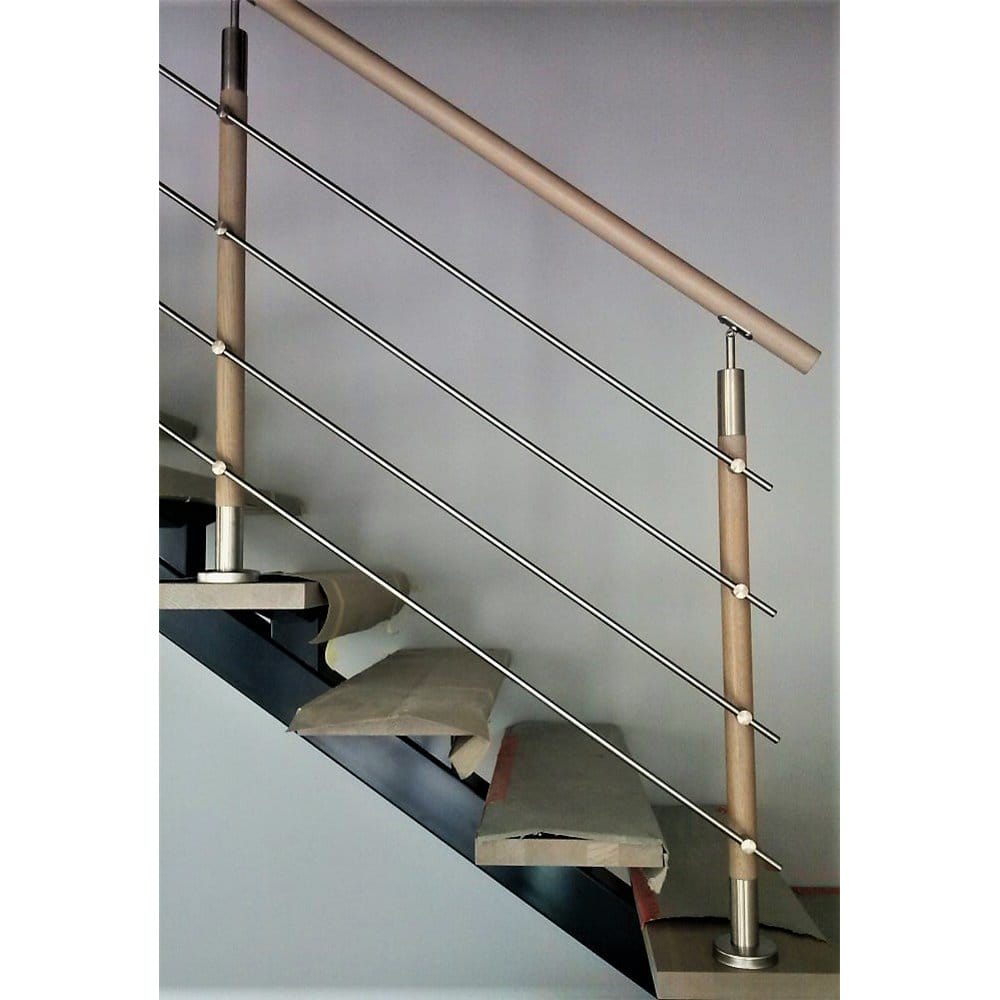 Balustrada stal nierdzewna - dąb 42,4 mm [4mb]