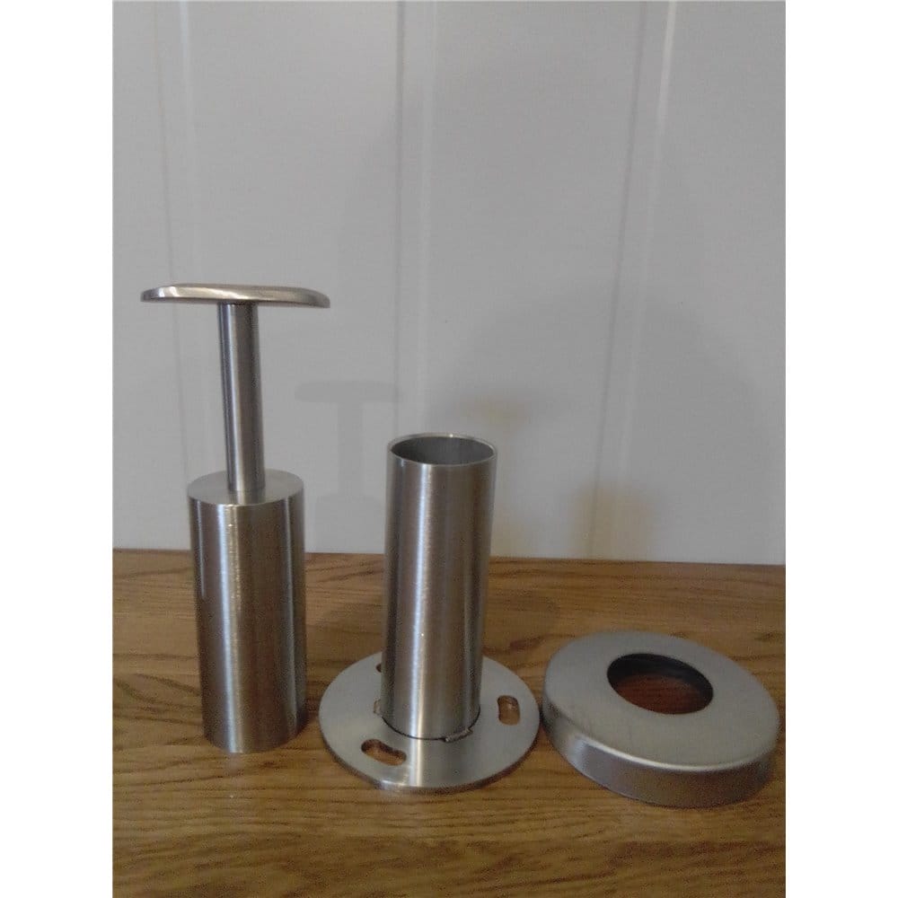 Komplet okucie górne i dolne słupka drewnianego 42,4mm - wieżyczka stała