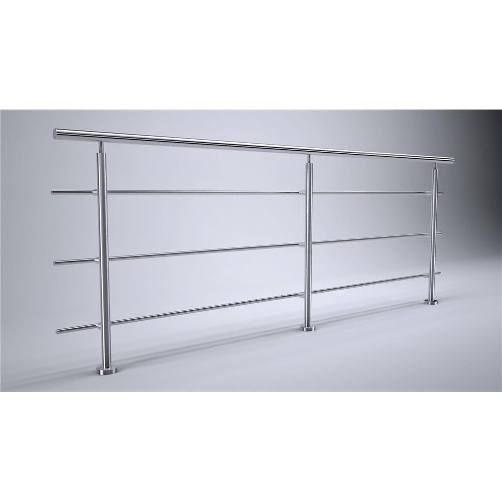 Balustrada systemowa stal nierdzewna - dąb 42,4 mm [3mb]