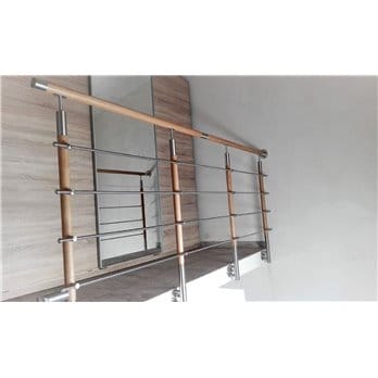 Balustrada stal nierdzewna - dąb 42,4 mm [3mb]