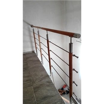 Balustrada stal nierdzewna - dąb 42,4 mm [3mb]