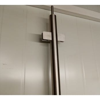 Słupek stal nierdzewna 42,4x2 mm - 4 uchwyty szkła (montaż boczny)