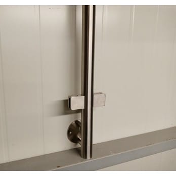 Słupek stal nierdzewna 42,4x2 mm - 4 uchwyty szkła (montaż boczny)
