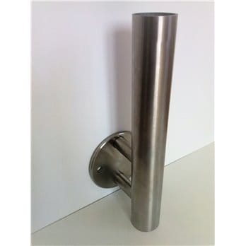 Okucie dolne słupka drewnianego 42,4mm - mocowanie boczne