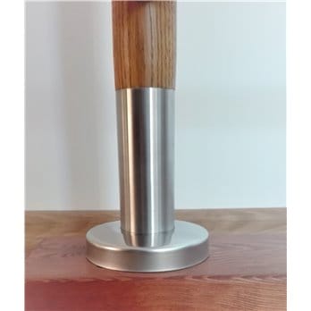 Okucie dolne słupka drewnianego 42,4mm - mocowanie płaskie