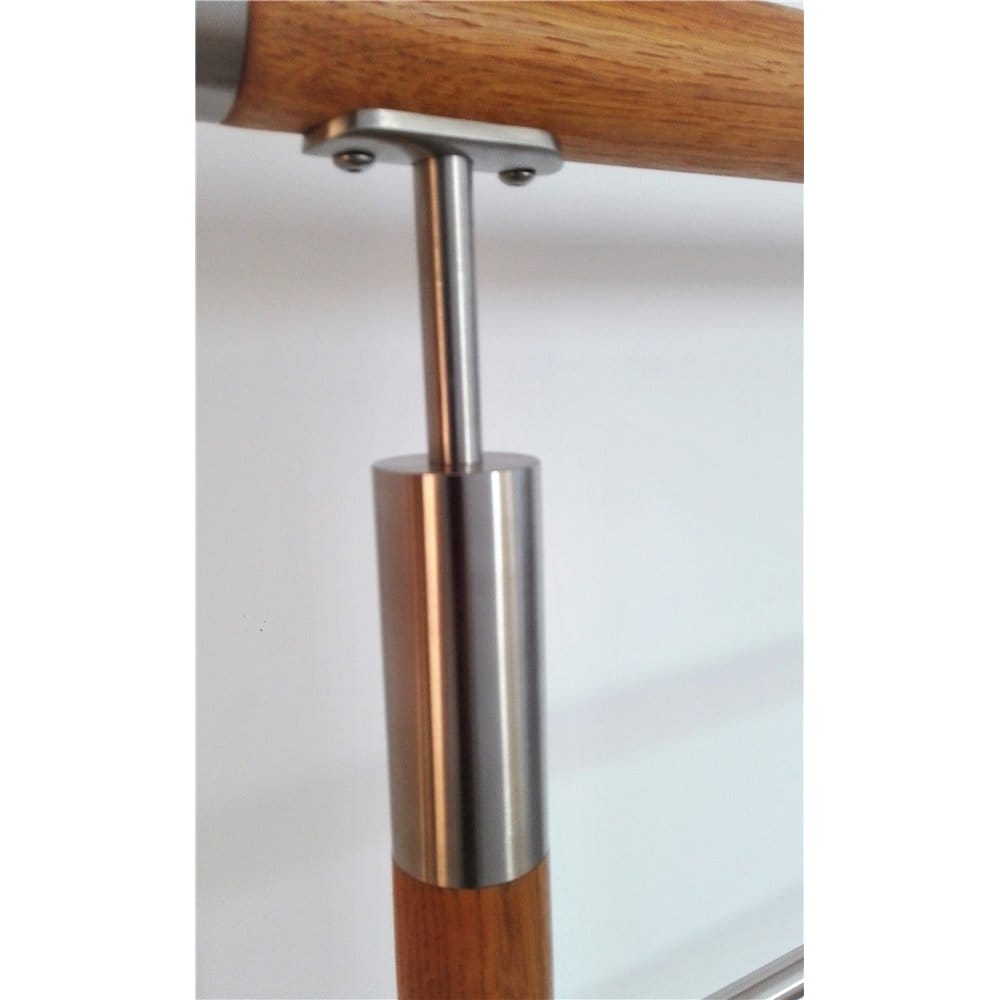 Okucie górne słupka drewnianego 42,4mm - mocowanie płaskie